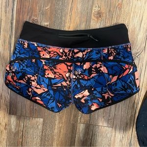 lululemon speed ups size 4 pink blue black